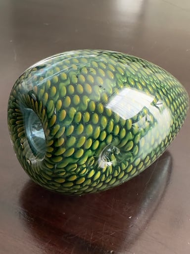 Preview pic of Firekist snakeskin dragon’s egg chillum
