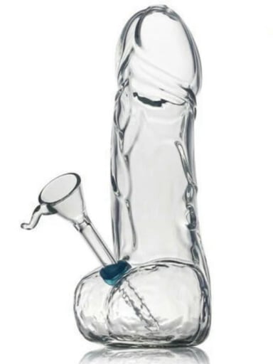 Preview pic of 🚨 Premium High Quality🚨8' Glass Penis Water Bong W/ 14mm Bowl