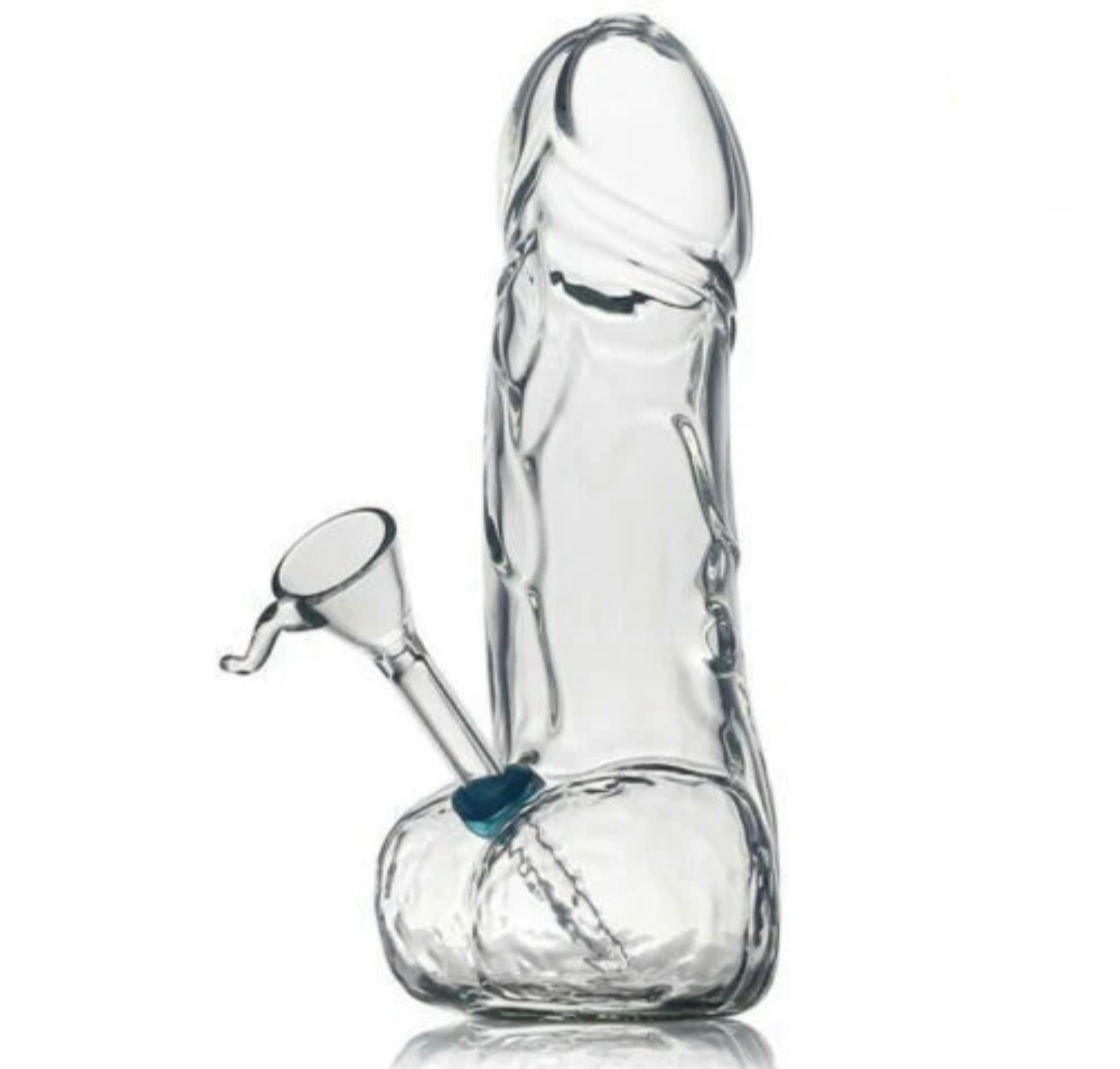 🚨 Premium High Quality🚨8' Glass Penis Water Bong W/ 14mm Bowl image 0