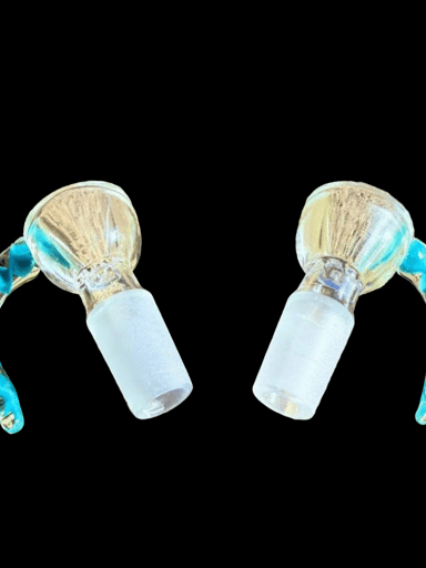 Preview pic of 🚨2pc 14mm Premium HIGH QUALITY Glass Bowl🚨Turquoise Design