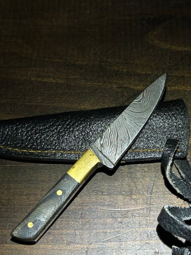 Preview pic of Damascus knife dab tool