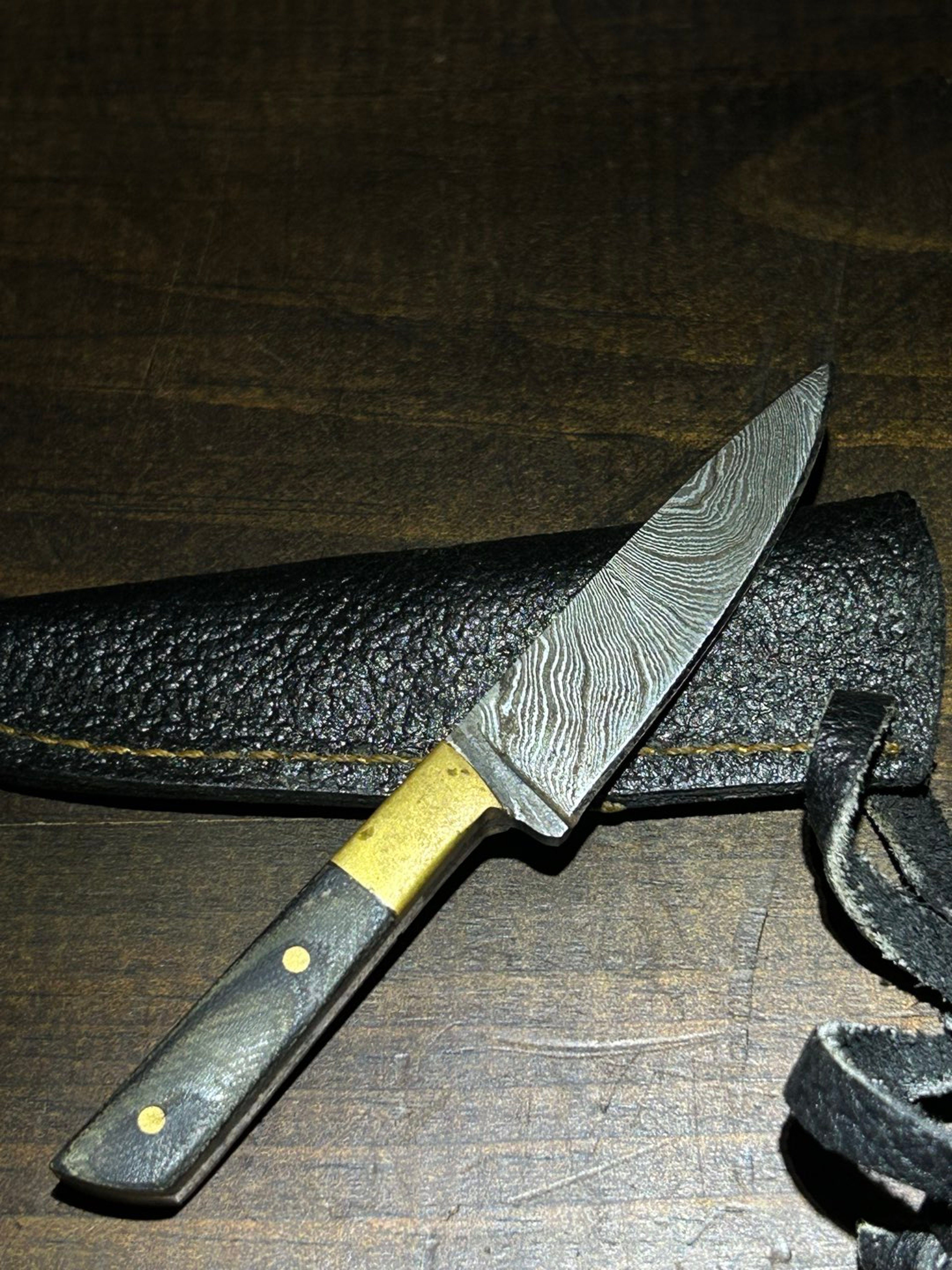 Preview pic of Damascus knife dab tool