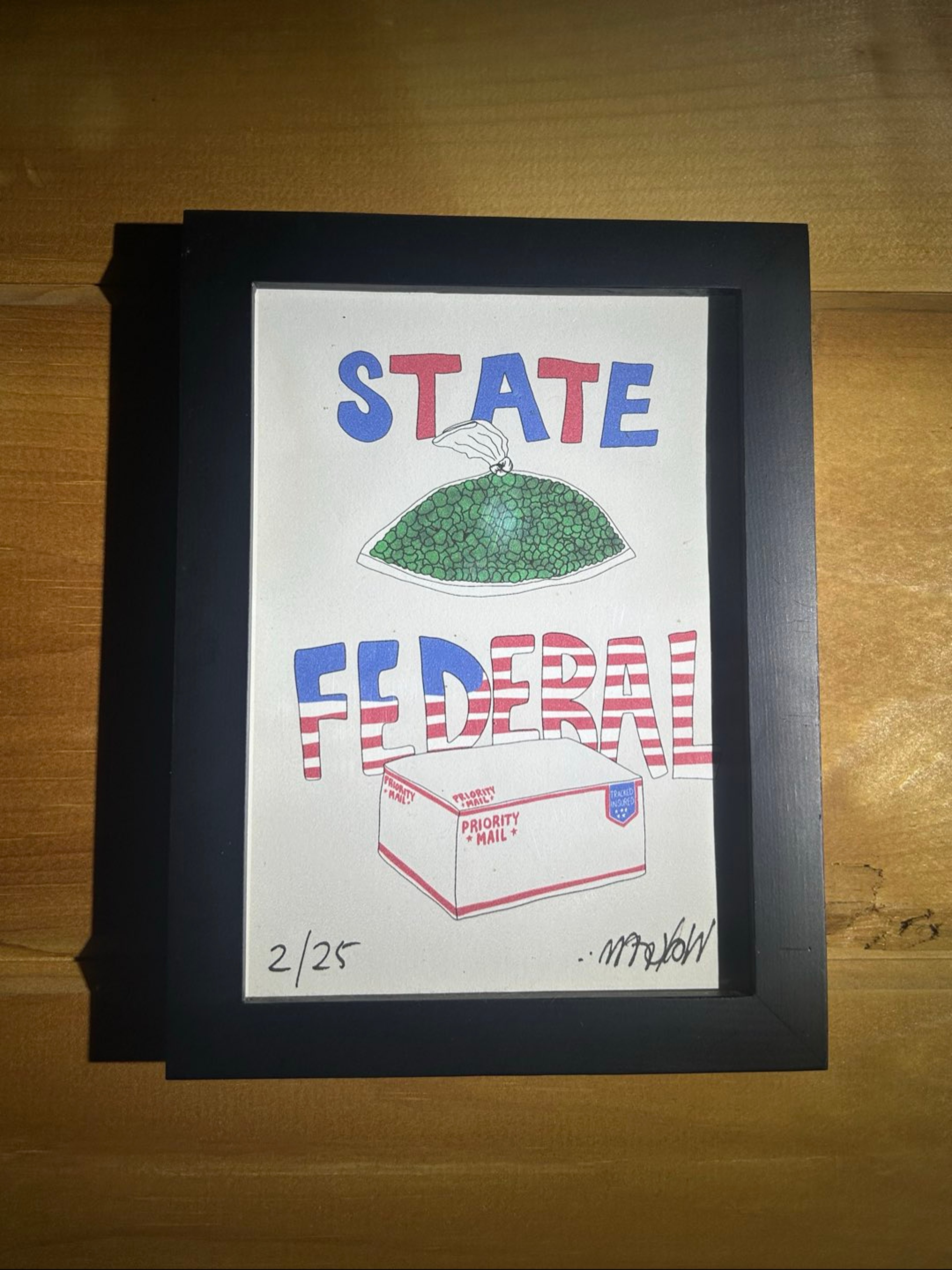 Preview pic of Wookerson 2/25 “state federal” print