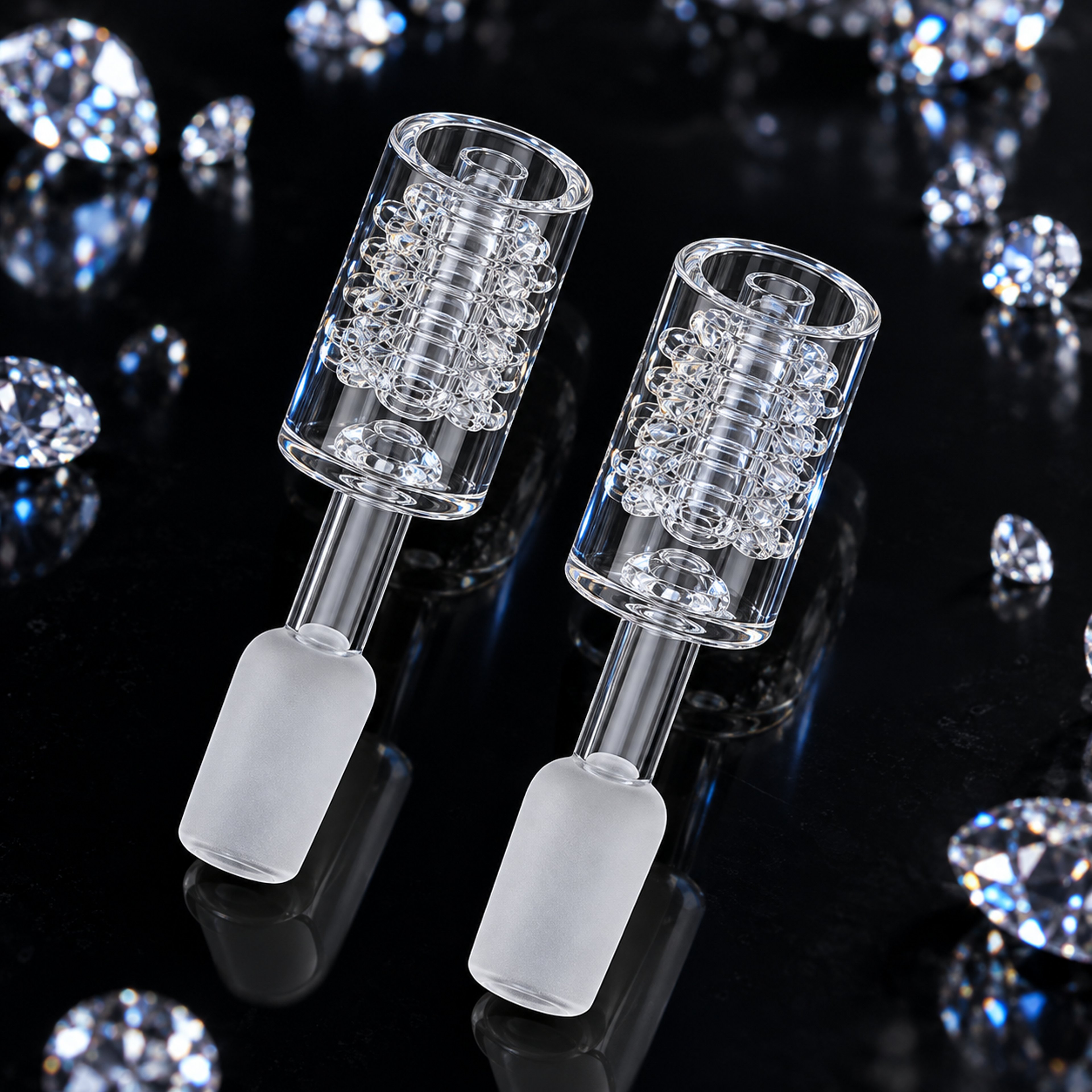 Preview pic of 🆕 (2) Quartz Diamond Knot Nails