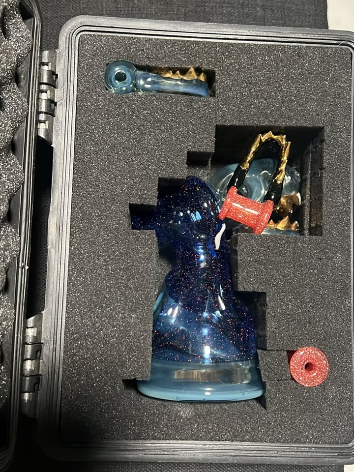 Blue Galaxy Heady Glass... | Shop Heady Rigs on GlassPass