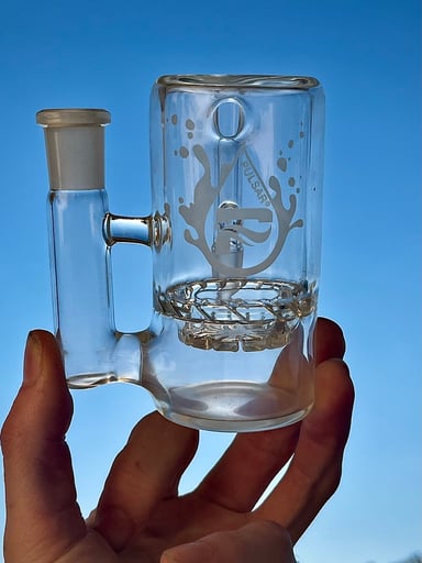 Preview pic of PULSAR inverted HONEYCOMB ASH CATCHER - 14mm/14mm 90 DEGREES