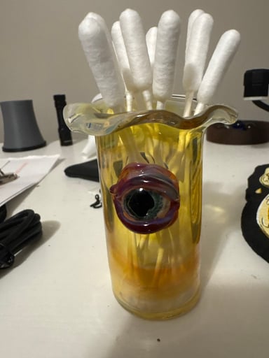 Preview pic of Eyeball Q-tip holder cup fumed