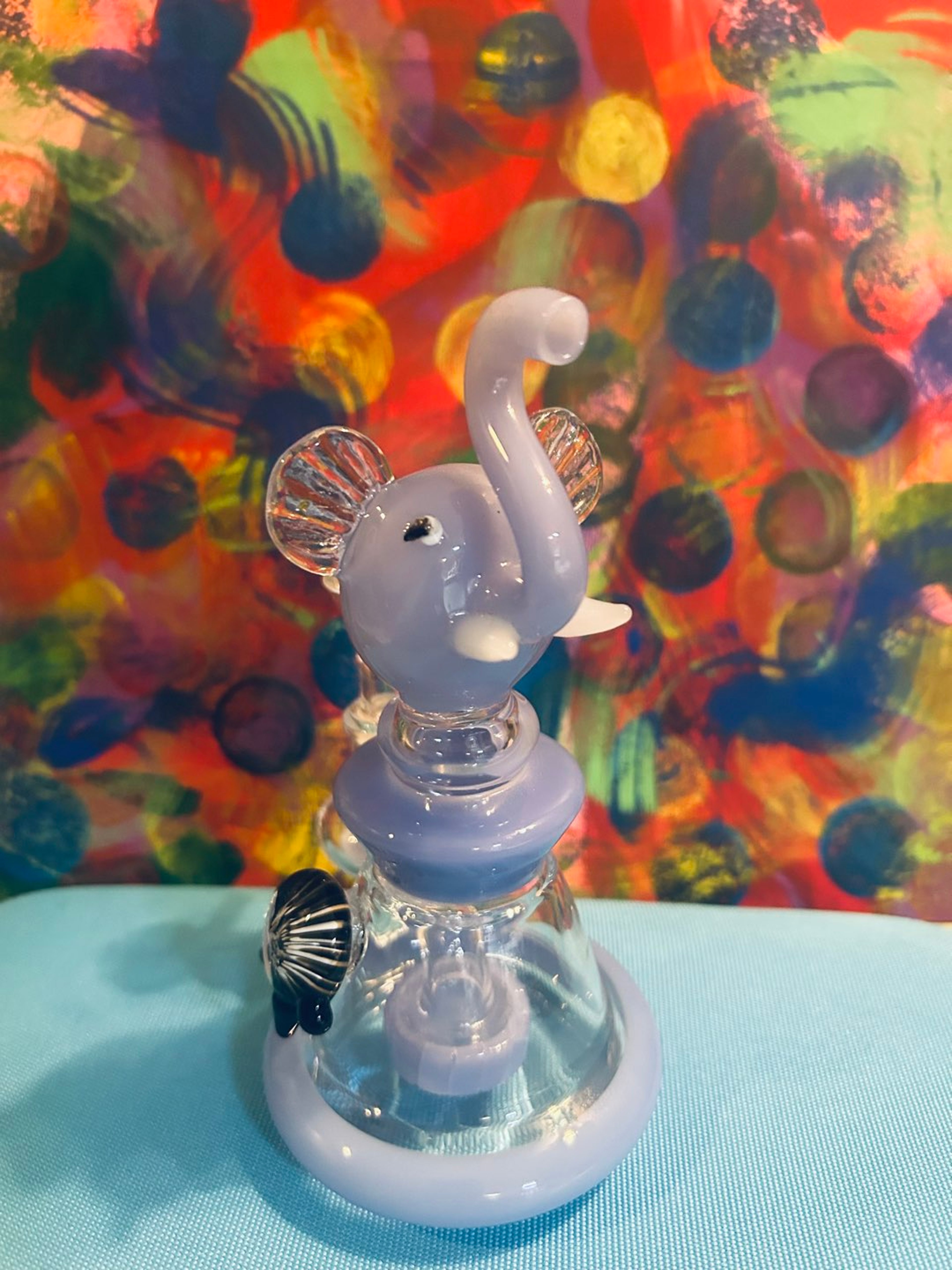 Glass Elephant Bong with percolator image 0