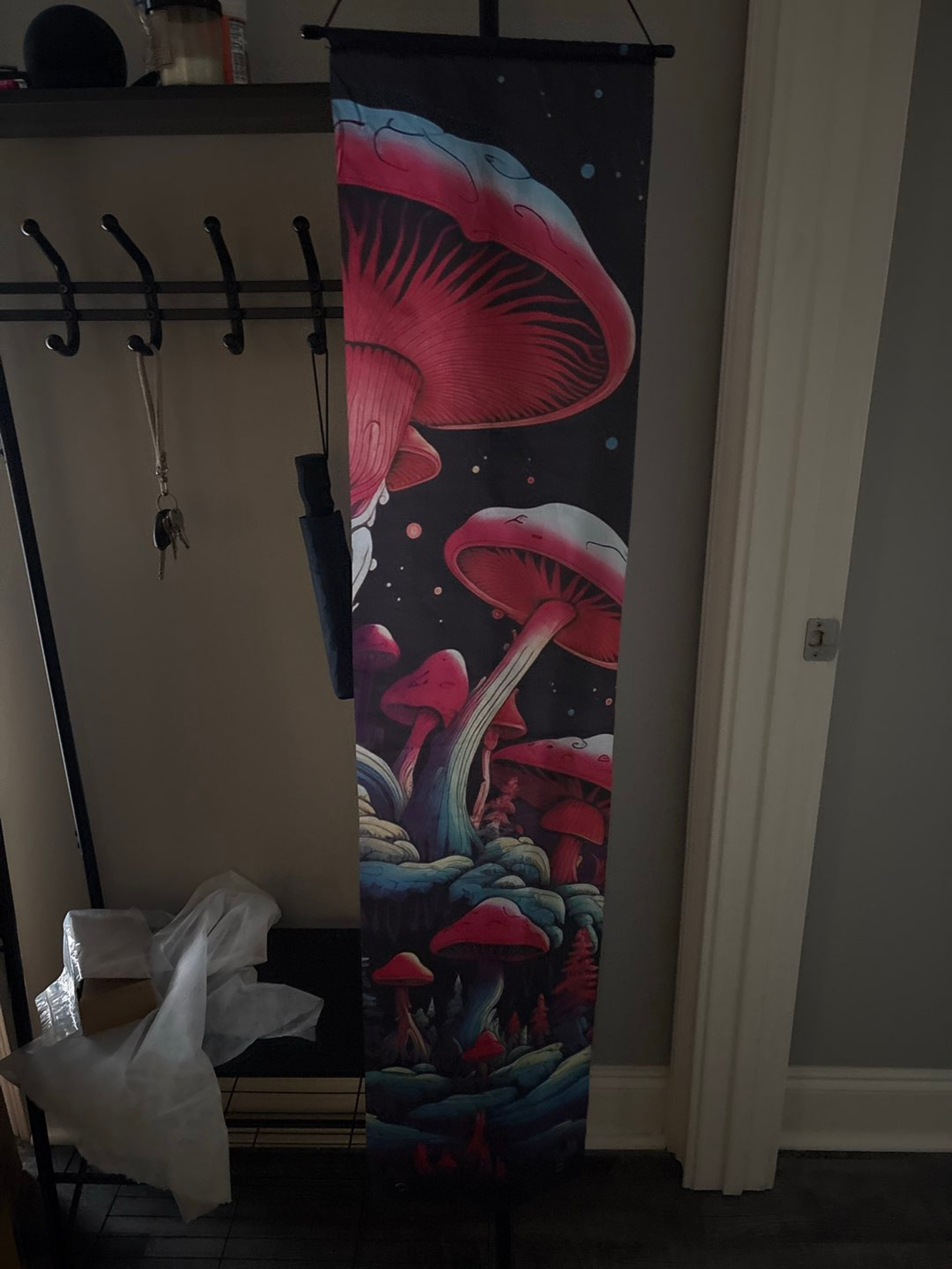 Preview pic of Mushroom print tapestry 4 1/2 x 1‘