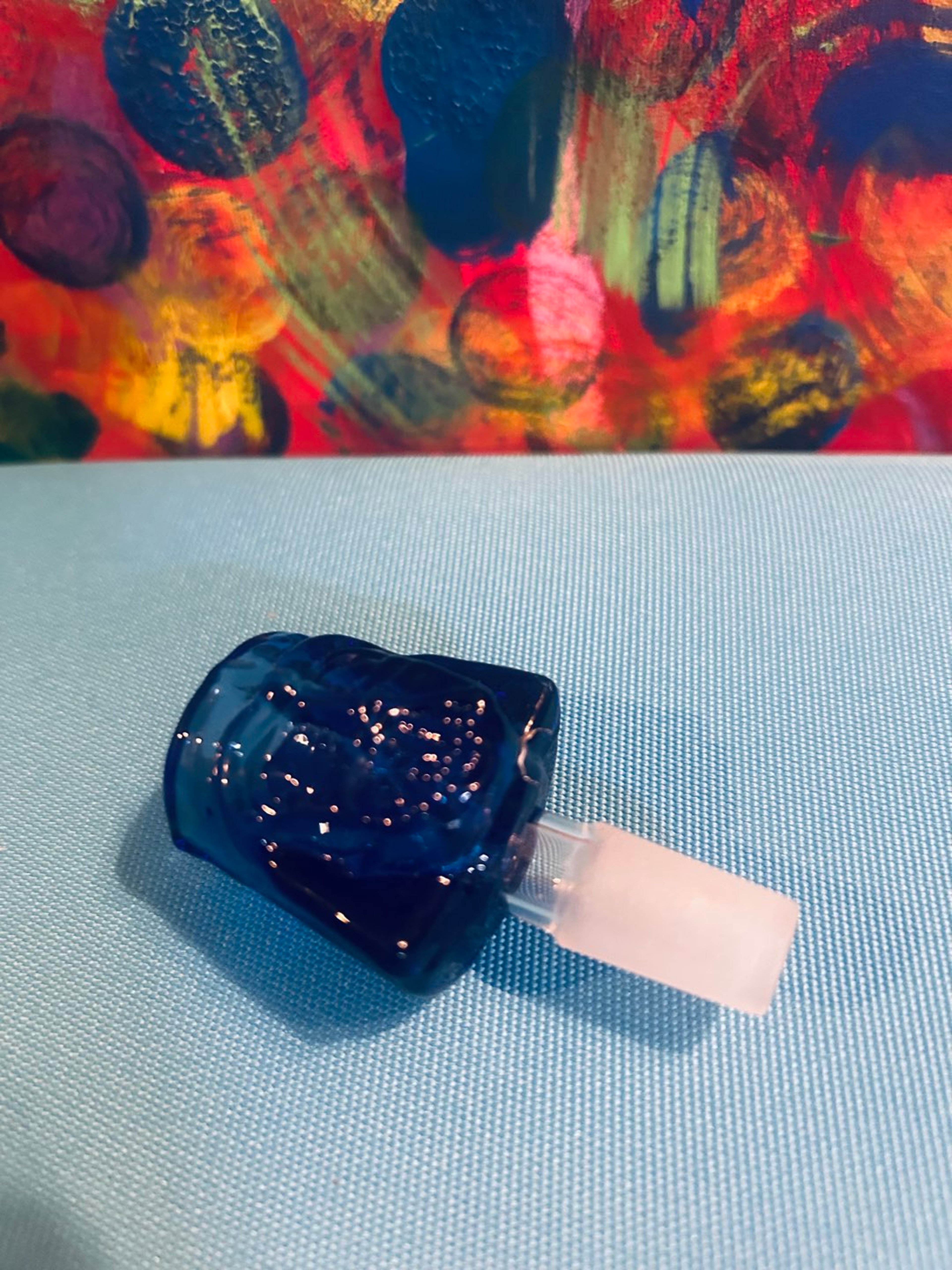 Preview pic of Royal blue glass Vader bowl