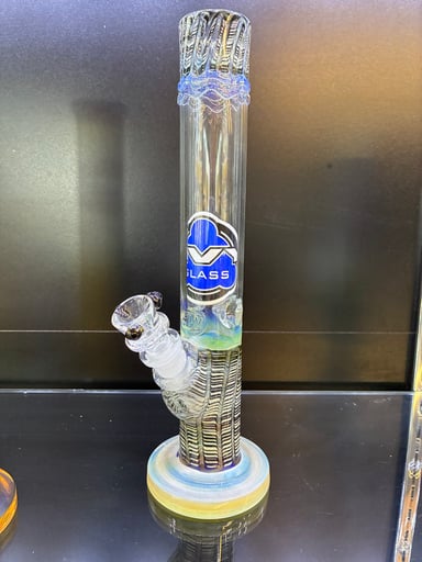 Preview pic of 10” HVY Glass Raked Black Fumed