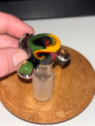 Preview pic of Rasta wigwag Frito slide 18mm