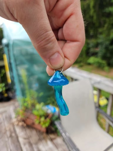 Preview pic of Meta Terrania Carved Mushroom Pendant