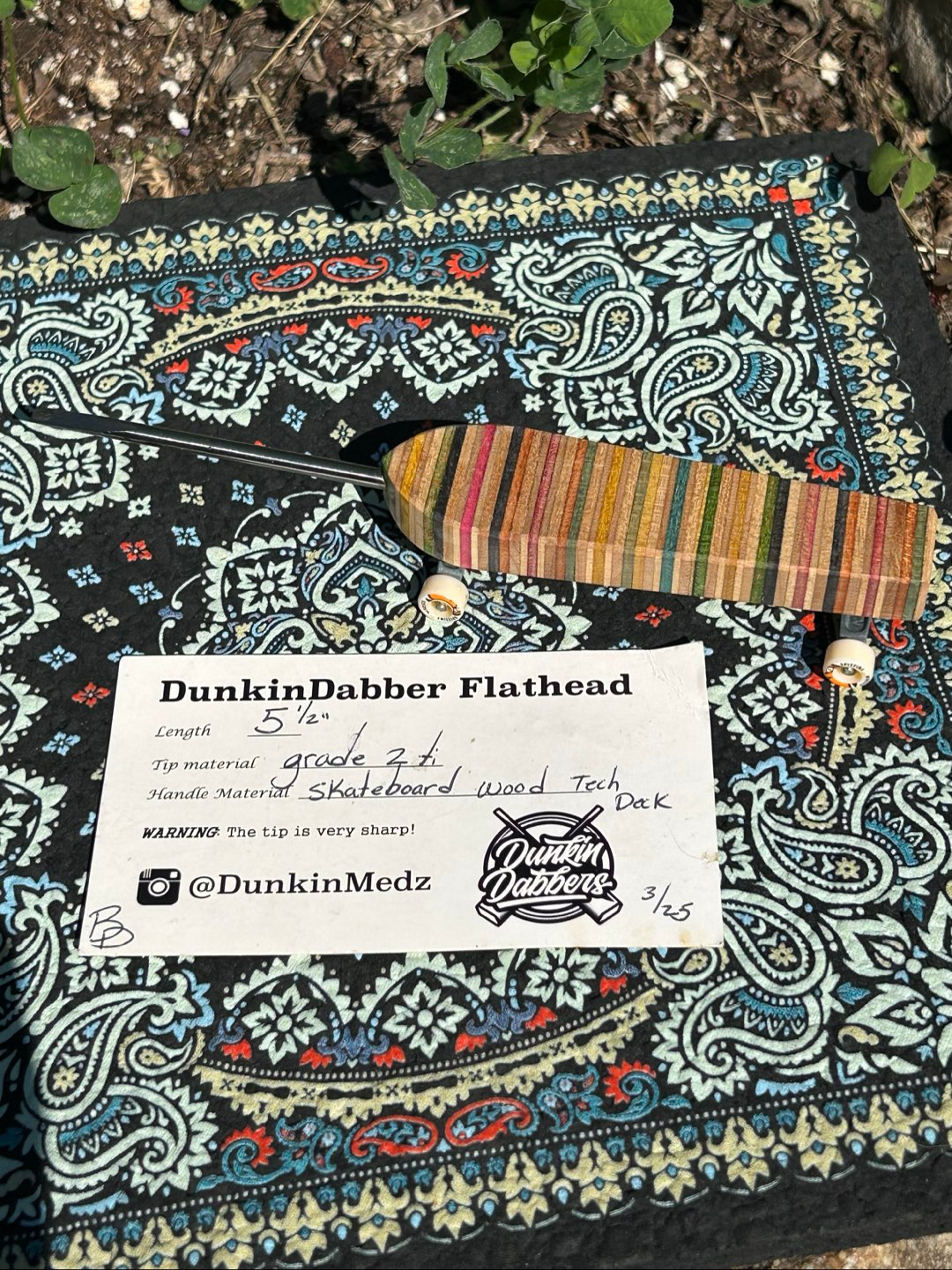 Preview pic of Dunkin dabblers skateboard wood tech deck