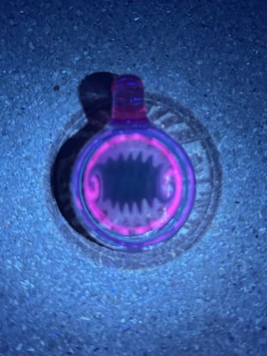 Preview pic of Kyle White Glass UV Wig Wag Pendant