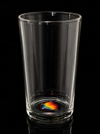 Preview pic of KJH Glass US Pint — A Rainbow with Blue Reversal