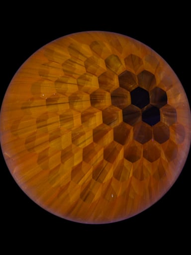 Preview pic of Ryan Teurfs orange honeycomb marble