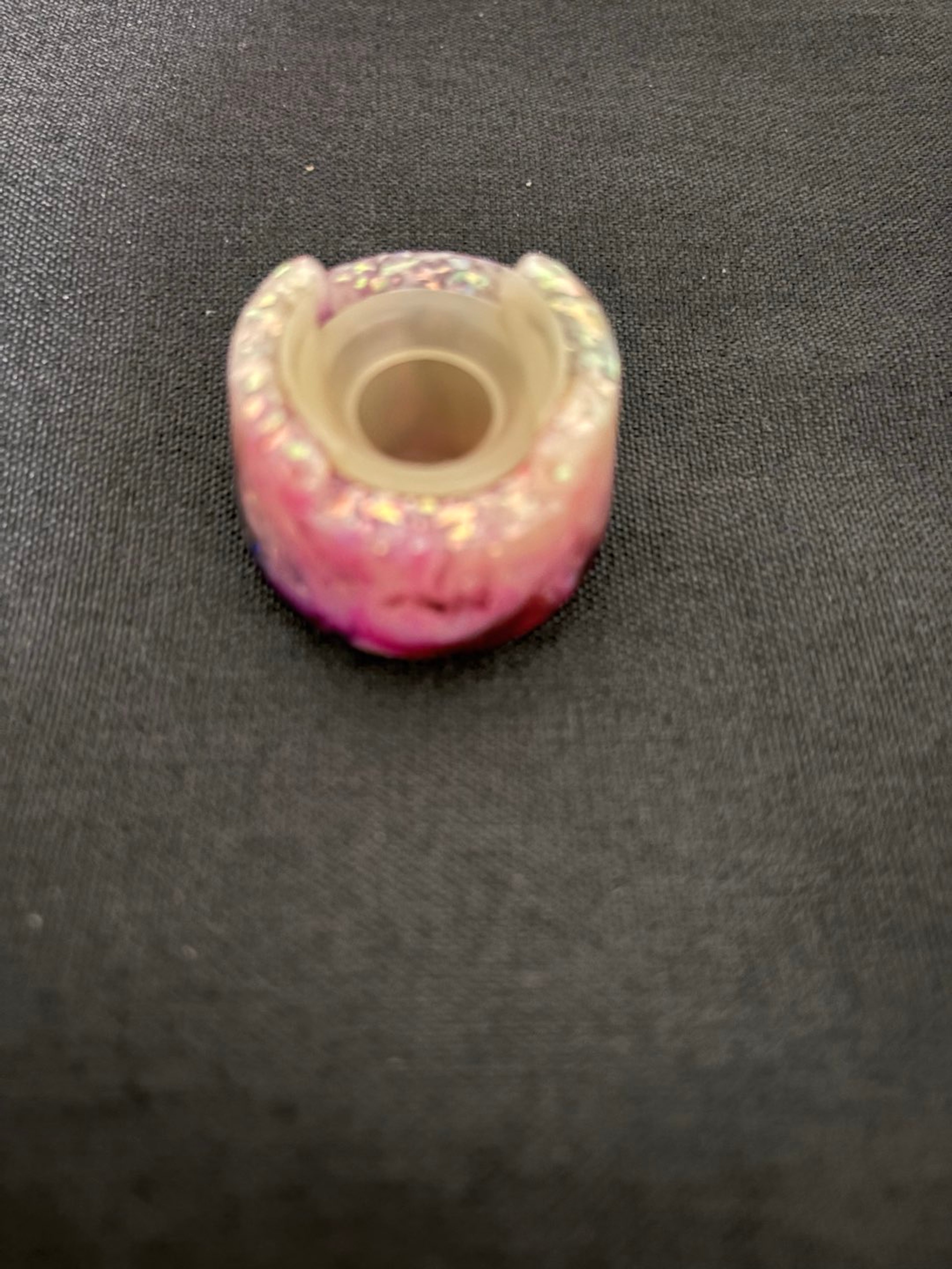 Drip Collection - Resin Bubble Cap Holder with Silicone Insert Pink,blue,purple,gold image 0