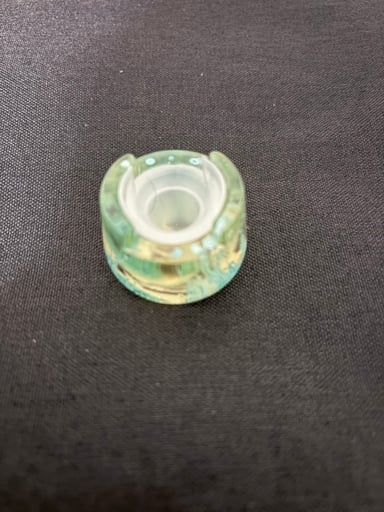 Preview pic of Drip Collection - Resin Bubble Cap Holder with Silicone Insert Green