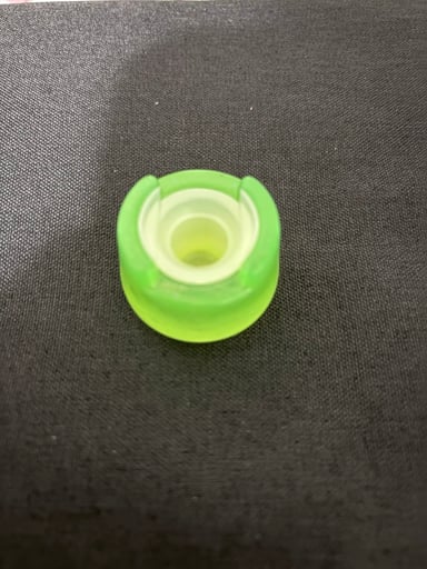 Preview pic of Translucent Collection - Resin Bubble Cap Holder with Silicone Insert Slyme green