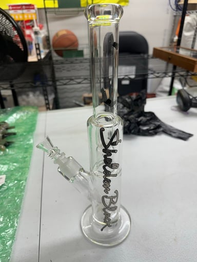Preview pic of Sheldon black perc straight bong