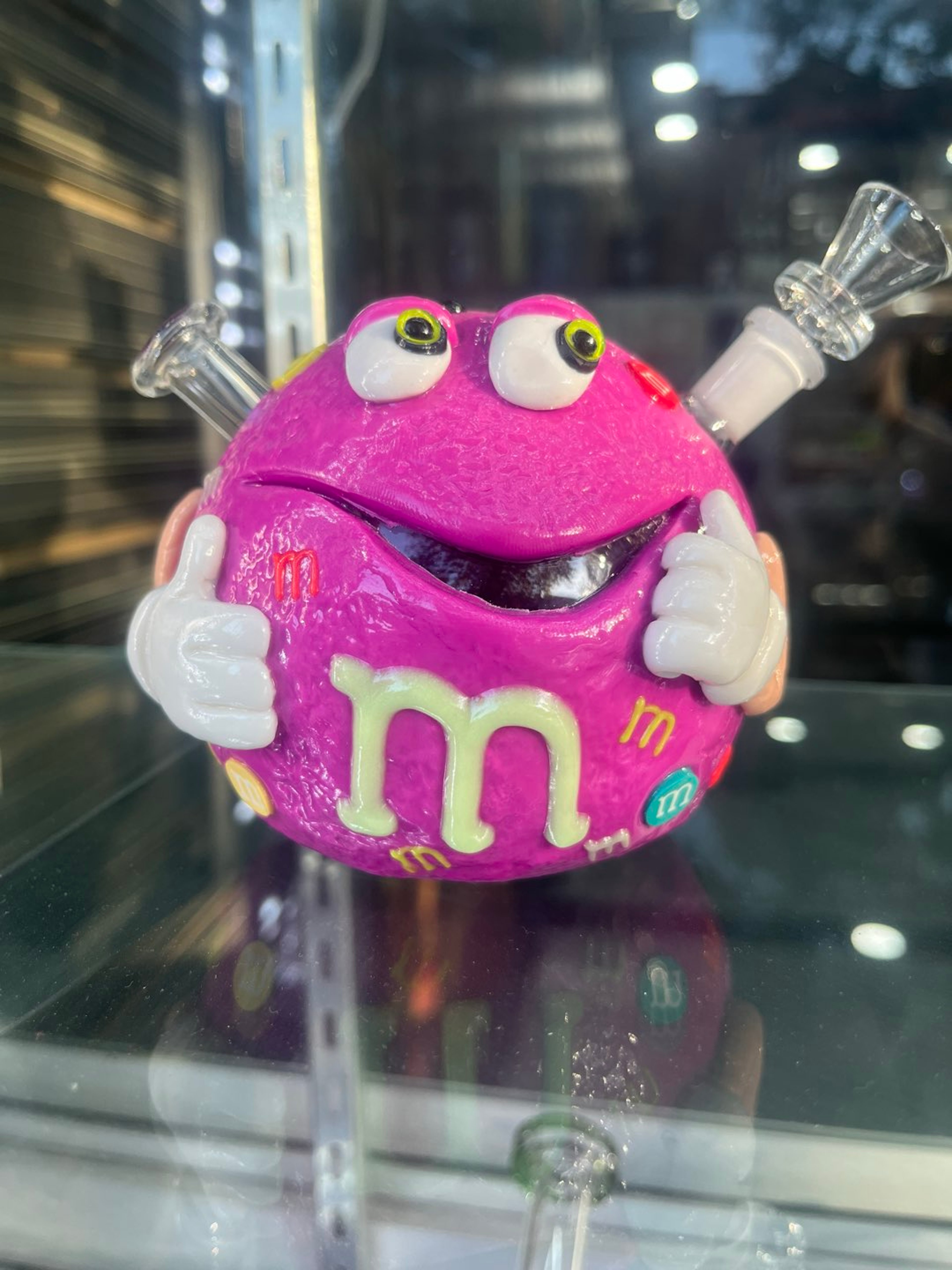 Preview pic of Pink M&M Candy Mascot Bong