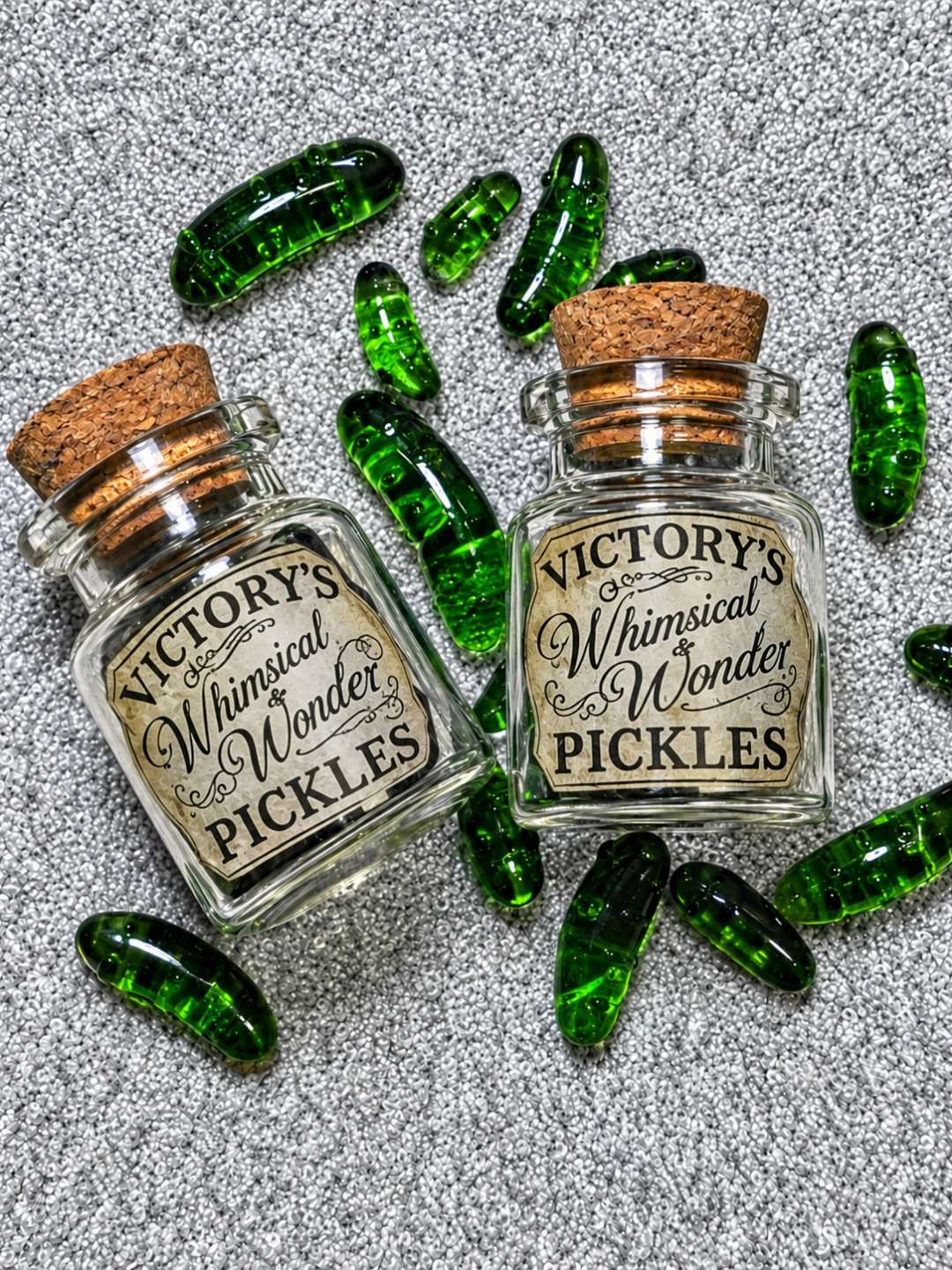 Borosilicate Glass Pickle 6x20mm Pillar With Jar image 0