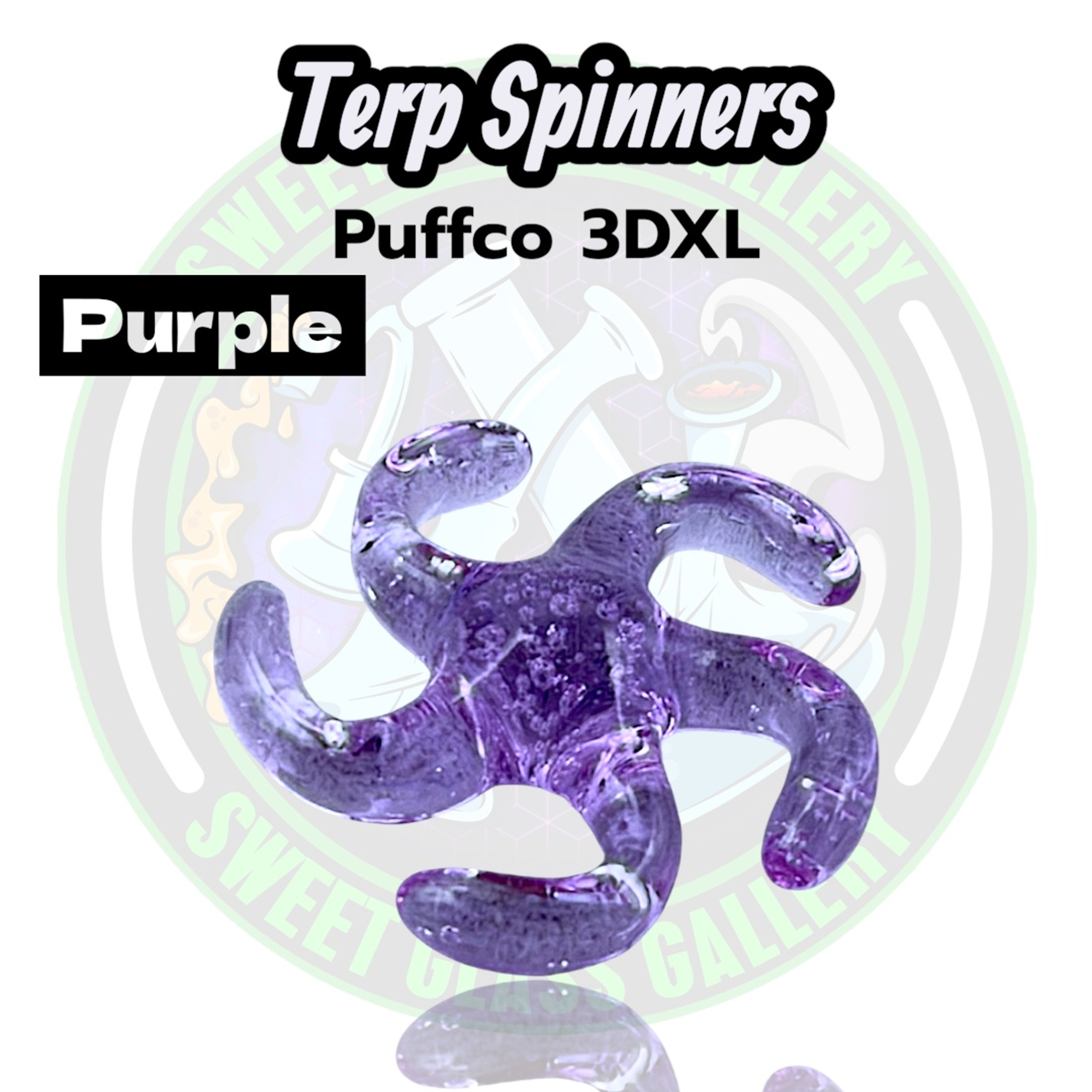 Yarbi Glass - Terp Spinners - Puffco 3DXL - Purple image 0