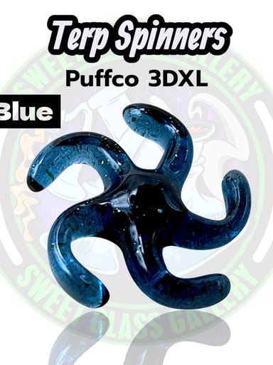 Preview pic of Yarbi Glass - Terp Spinners - Puffco 3DXL - Blue