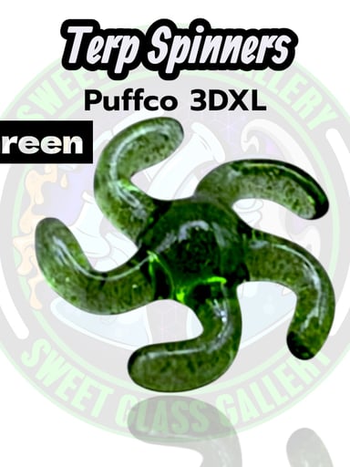 Preview pic of Yarbi Glass - Terp Spinners - Puffco 3DXL - Green