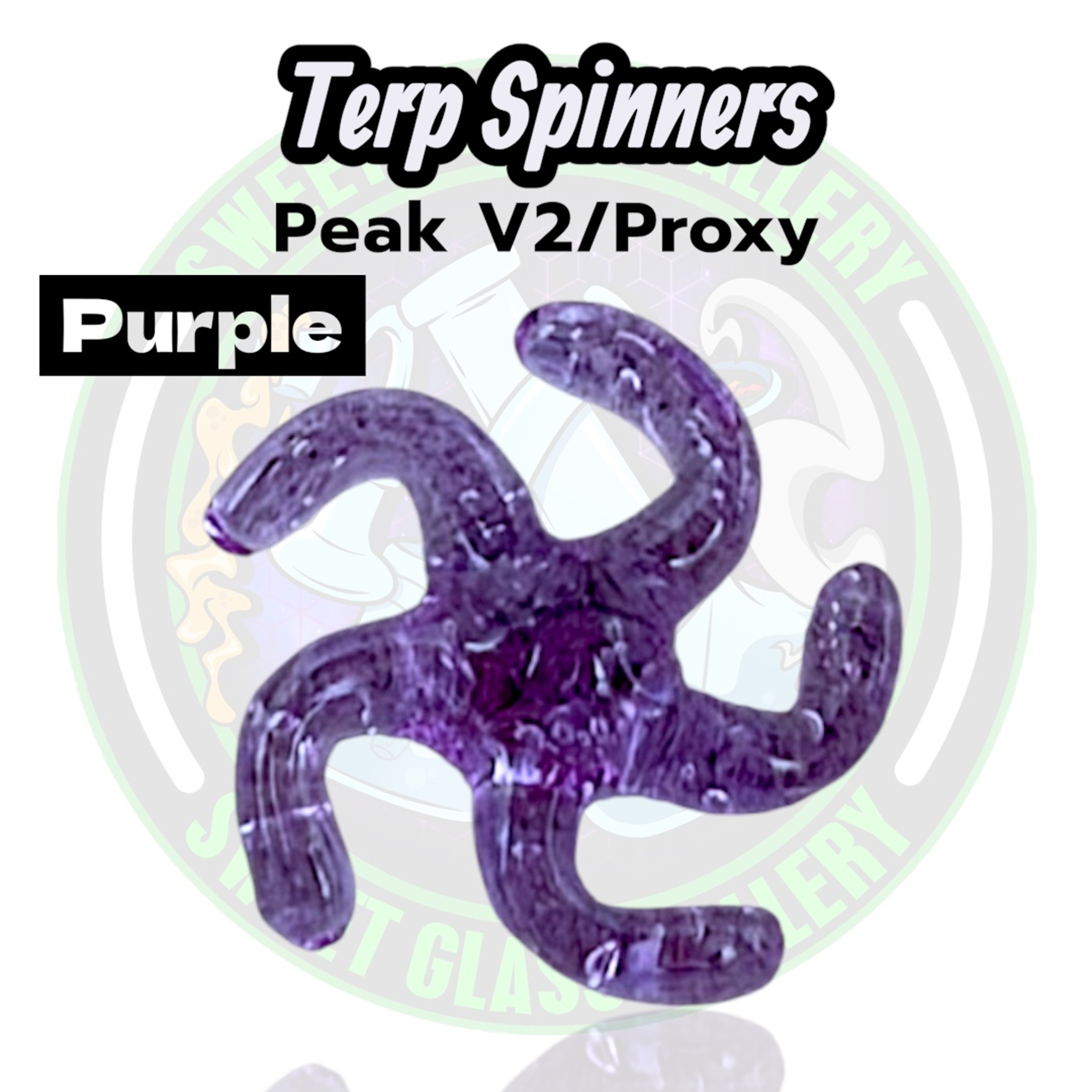 Preview pic of Yarbi Glass - Terp Spinners - Puffco Peak v2 / Proxy - Purple