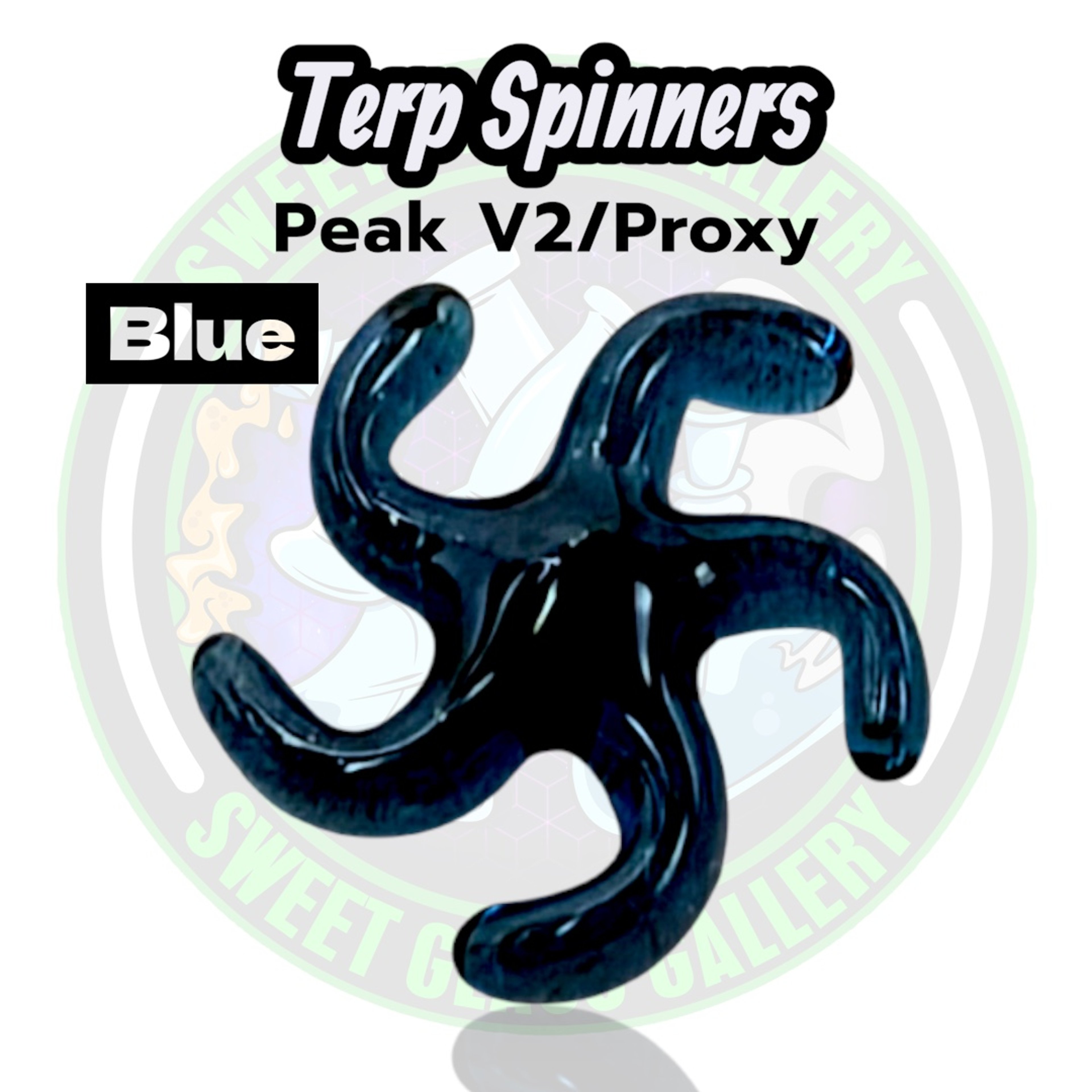 Preview pic of Yarbi Glass - Terp Spinners - Puffco Peak v2 / Proxy - Blue
