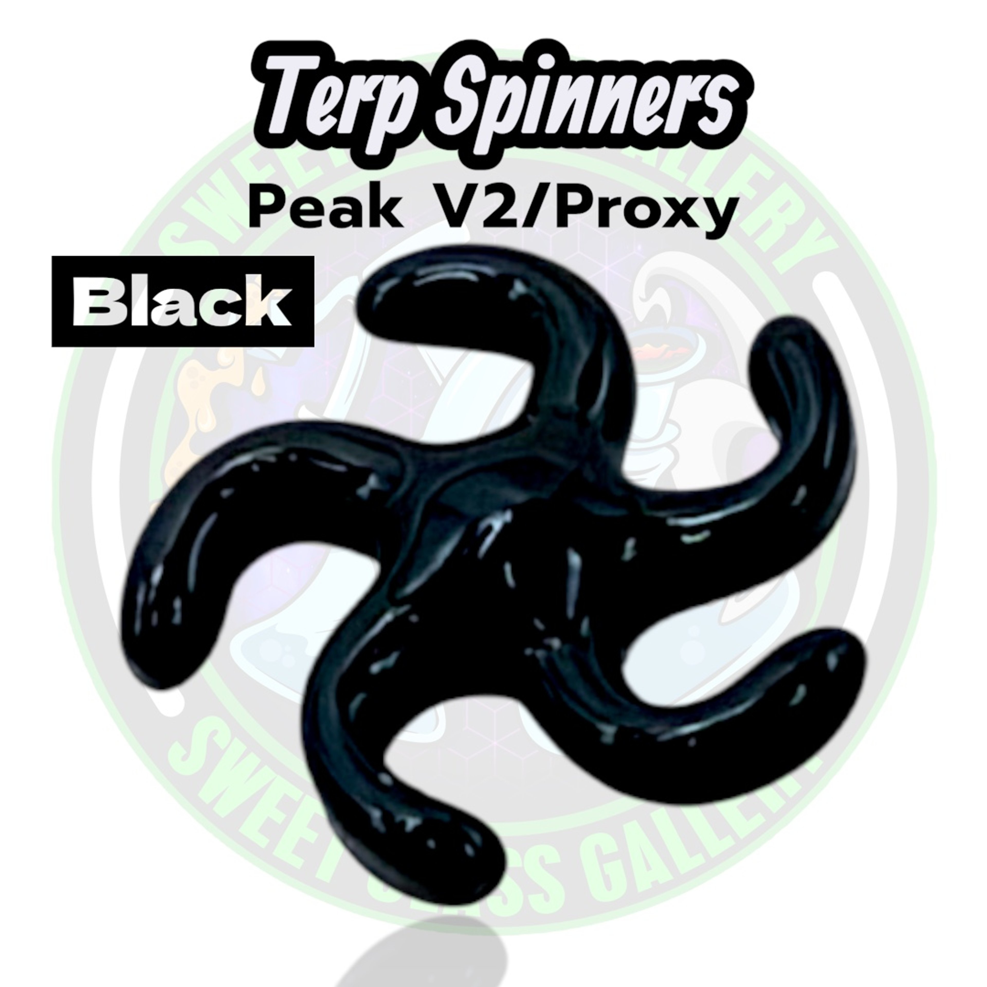 Yarbi Glass - Terp Spinners - Puffco Peak v2 / Proxy - Black image 0