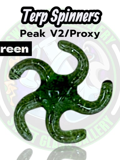 Preview pic of Yarbi Glass - Terp Spinners - Puffco Peak v2 / Proxy - Green