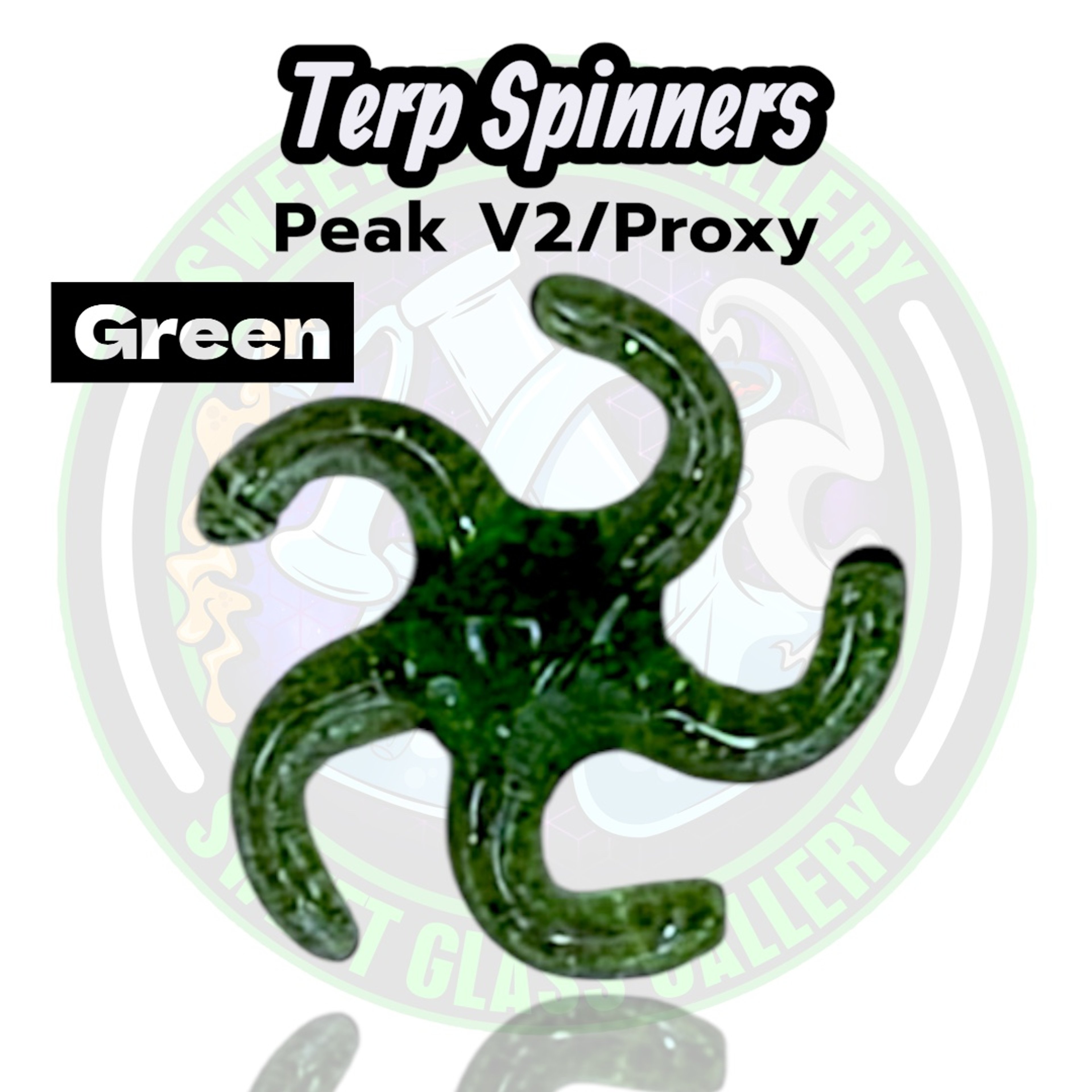 Preview pic of Yarbi Glass - Terp Spinners - Puffco Peak v2 / Proxy - Green