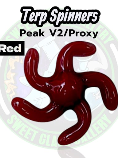 Preview pic of Yarbi Glass - Terp Spinners - Puffco Peak v2 / Proxy - Red