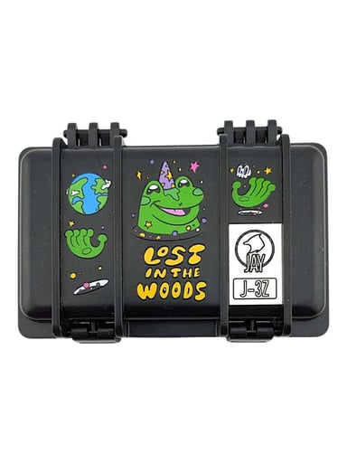 Preview pic of Skully Vibes x Jay Cases "Lost in the Woods" Case - Black