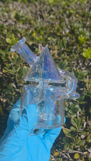 • Cone Recycler - 14mm Iridescent image 0