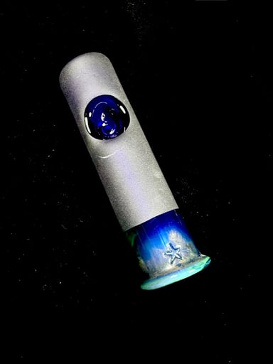 Preview pic of 2007 Starfish Armory Matte "Shotgun Shell" Taster/Adapter – Brand New Deadstock Vintage Glass