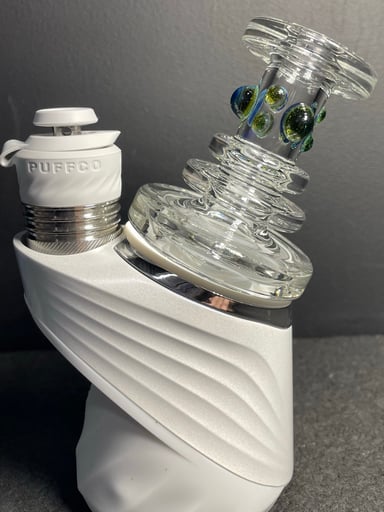 Preview pic of AJ Surf City Puffco Dry Top w/Color Dots Green & Blue