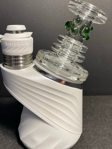 Preview pic of AJ Surf City Puffco Dry Top w/Color Dots Green