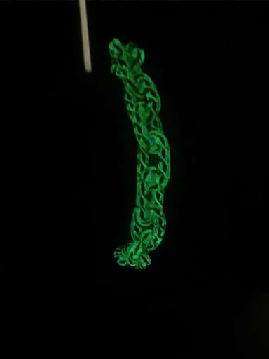 Preview pic of Glow in the dark mini link bracelet