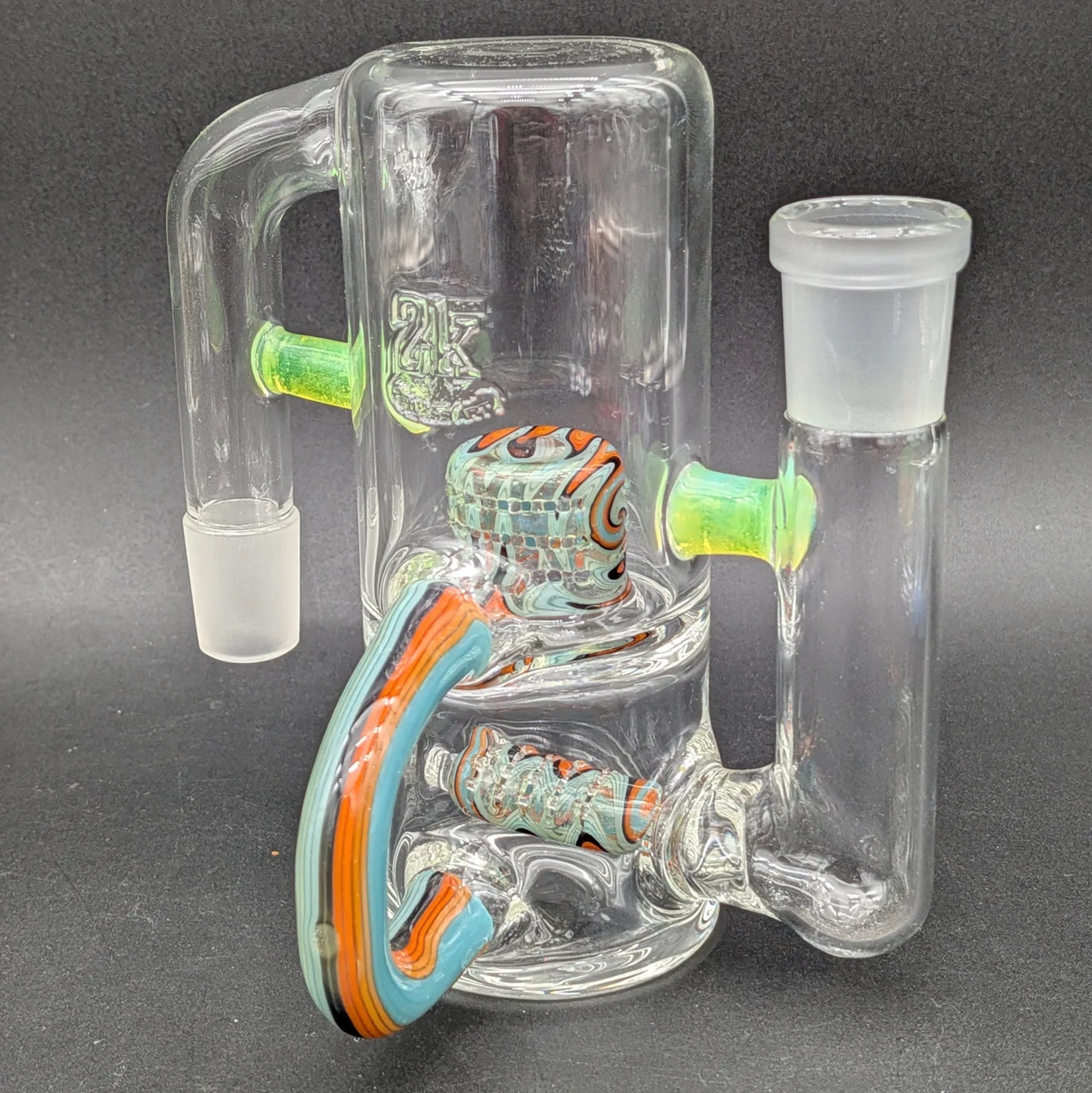 Preview pic of 2K GLASS 18MM CAPCYCLER ASH CATCHER