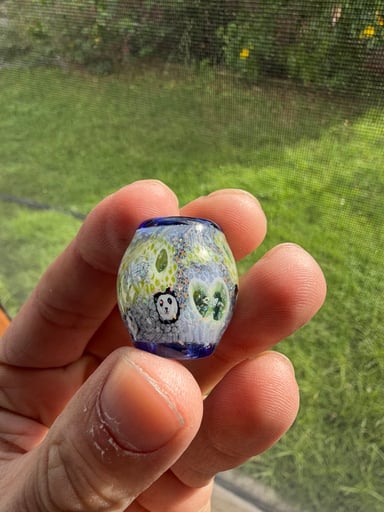 Preview pic of SleepyZ Panda Chip Stack Crushed Opal Bead