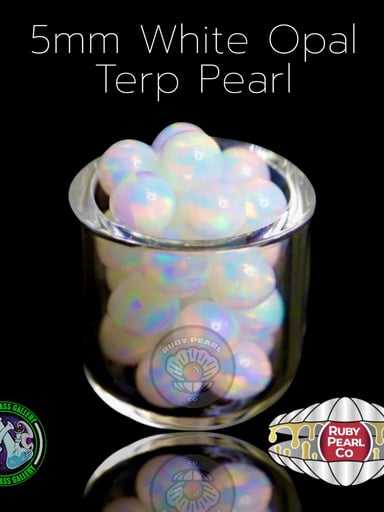 Preview pic of Ruby Pearl Co - Terp Pearl - Opal 5mm - White