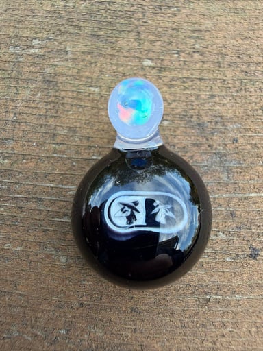 Preview pic of Fortunate Glass pendant – good vs evil