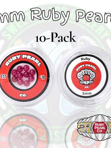 Preview pic of Ruby Pearl Co - Terp Pearl - 3mm Ruby 10-Pack