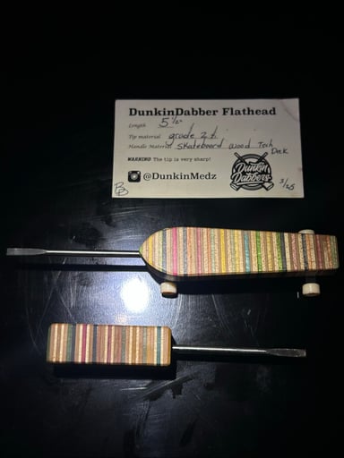 Preview pic of Dunkin dabbers skateboard wood tool and tech deck set