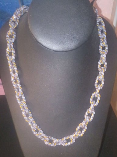 Preview pic of Rainbow road mini link necklace