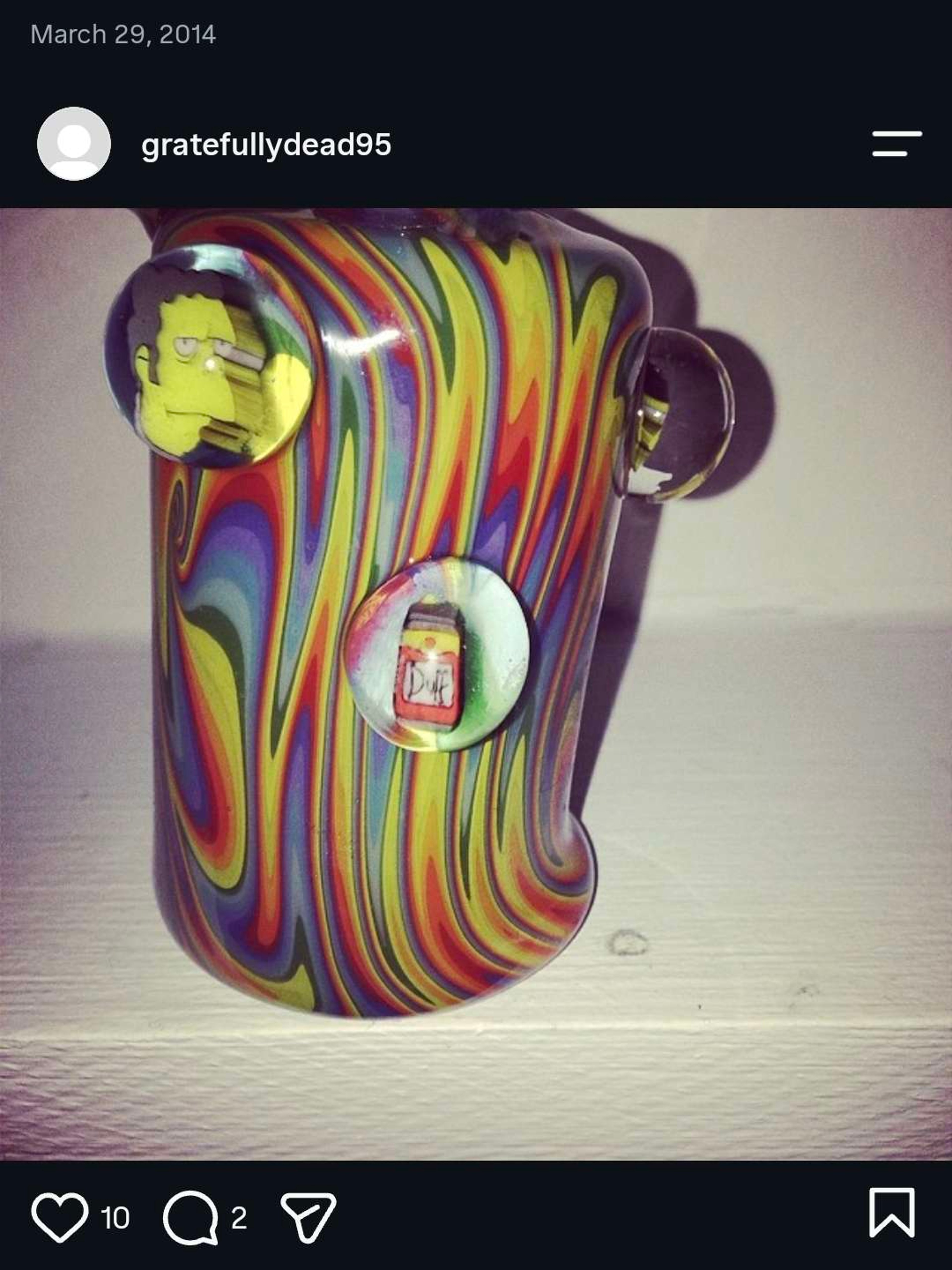 Preview pic of PeeJay Taylor Simpsons Sidecar Water Pipe